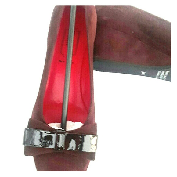 RUE DU JOUR PARIS HAMPTON BROWN SUEDE LOW WEDGE - Picture 1 of 5